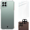 Etui + 2x szkło + obiektyw Bizon Case Clear Pack do Samsung Galaxy M33 5G, przezroczyste