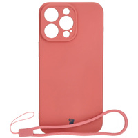 Etui Bizon Case Silicone do Apple iPhone 15 Pro Max, brudny róż