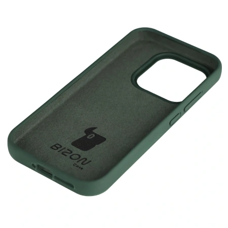 Silikonowe etui Bizon Soft Case do Xiaomi 17, ciemnozielone