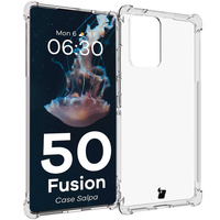 Elastyczne etui Bizon Case Salpa do Motorola Edge 50 Fusion, przezroczyste
