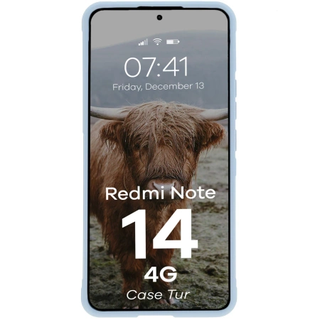 Pancerne etui Bizon Case Tur do Xiaomi Redmi Note 14 4G, jasnoniebieskie