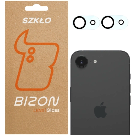 Szkło na aparat Bizon Glass Silk Lens do iPhone 16e, 2 sztuki