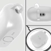 Silikonowe etui z karabińczykiem Bizon Case Headphone Silicone do AirPods 4, jasnozielone