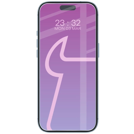 Elastyczne szkło hybrydowe Bizon Glass Mule Duo do iPhone Air, 2 sztuki