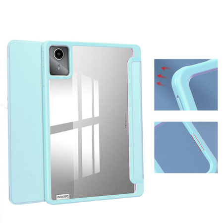 Etui Bizon Case Tab Clear Matt do Lenovo Tab M11 1 gen., błękitne