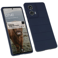 Pancerne etui Bizon Case Tur do Motorola Edge 50 Fusion, granatowe