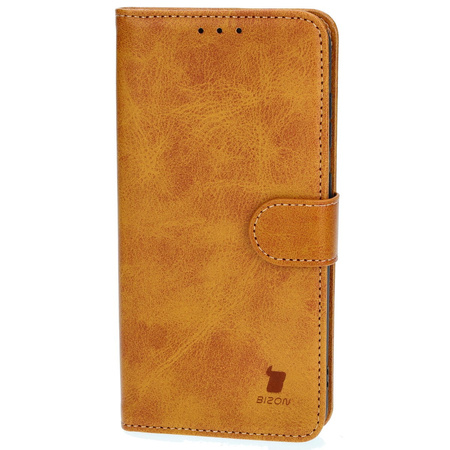 Etui z klapką Bizon Case Pocket do Galaxy S23 FE, brązowe