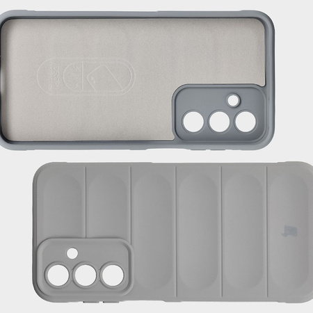 Pancerne etui Bizon Case Tur do Galaxy A16 4G/5G, jasnoszare