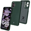 Silikonowe etui Bizon Soft Case do Motorola Moto G55 5G, ciemnozielone