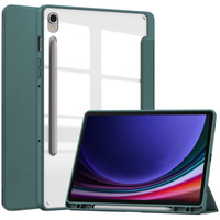 Etui Bizon Case Tab Clear Matt do Samsung Galaxy Tab S9, ciemnozielone