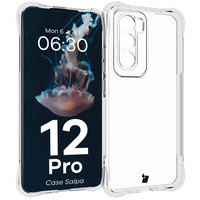 Elastyczne etui Bizon Case Salpa do Oppo Reno 12 Pro, przezroczyste