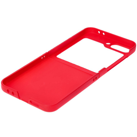 Pancerne etui Bizon Case Tur do Galaxy Z Flip7 FE / Z Flip6, czerwone