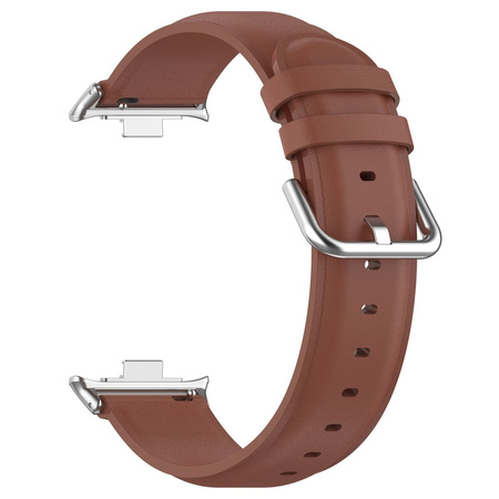 Pasek Bizon Strap Watch Casual do Redmi Watch 4 / Xiaomi Smart Band 9 Pro / 8 Pro, brązowy