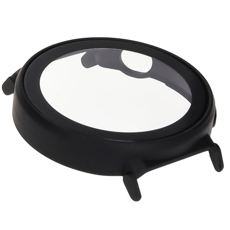 Etui ze szkłem do zegarka Bizon Case Watch Adamo do Huawei Watch GT 5 Pro 42 mm, czarne matowe