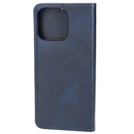 Etui z klapką Bizon Case Pocket Pro do iPhone 15 Pro Max, granatowe
