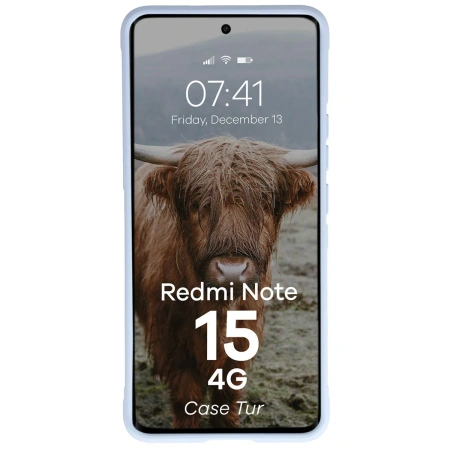 Pancerne etui Bizon Case Tur do Xiaomi Redmi Note 15 4G, jasnoniebieskie
