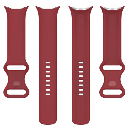 Silikonowy pasek Bizon Strap Watch Silicone S do Google Pixel Watch 4/3 (45mm), karminowy