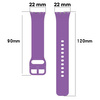 Pasek Bizon Strap Watch Silicone do Galaxy Fit 3, fioletowy