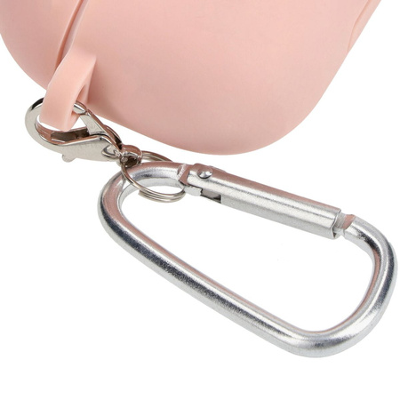 Etui Bizon Case Headphone Silicone do AirPods Pro 2, jasnoróżowe