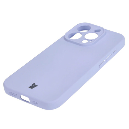 Etui Bizon Case Silicone do iPhone 15 Pro, jasnofioletowe
