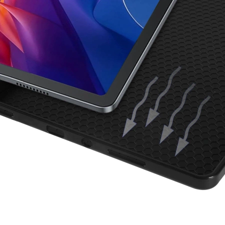 Etui z klapką Bizon Case Tab Lizard do Xiaomi Redmi Pad 2, różowozłote