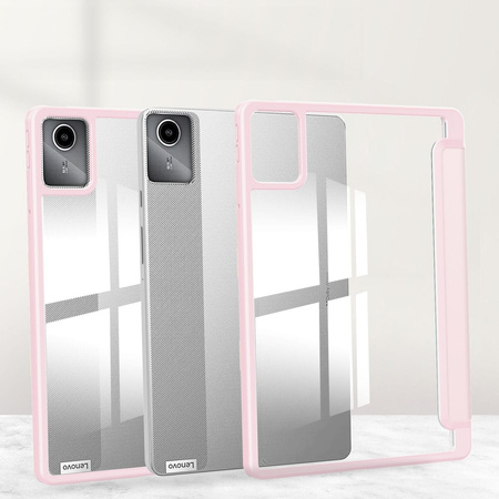 Etui Bizon Case Tab Clear Matt do Lenovo Tab M11 1 gen., różowe