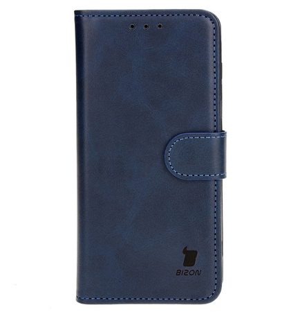Etui z klapką Bizon Case Pocket do Galaxy S24, granatowe