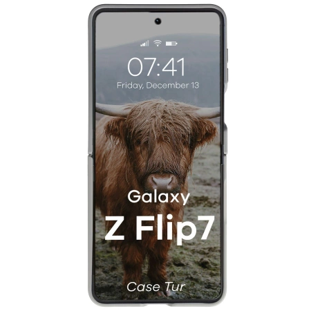 Pancerne etui Bizon Case Tur do Galaxy Z Flip7, szare