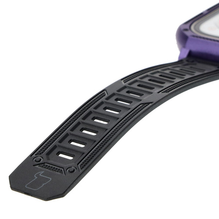 Etui z paskiem Bizon Strap + Case Watch Armor do Apple Watch Ultra 49mm, fioletowe