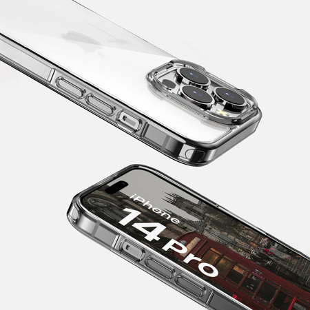 Etui Bizon Case Halo do iPhone 14 Pro, przezroczysto-niebieskie