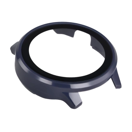 Etui ze szkłem do zegarka Bizon Case Watch Adamo do Garmin Venu 4 41 mm, ciemnoniebieskie