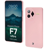 Etui Bizon Case Łupka do Xiaomi Poco F7 Ultra, różowe