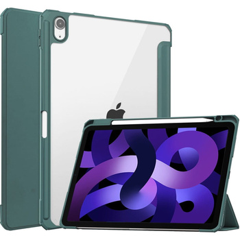 Etui Bizon Case Tab Clear Matt do iPad Air 6 / Air 5 / Air 4 / iPad Pro 11 2018, ciemnozielone