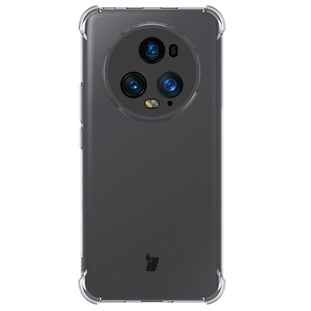 Etui + 2x folia Bizon Case Clear Pack do Honor Magic5 Pro, przezroczyste