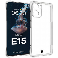 Elastyczne etui Bizon Case Salpa do Motorola Moto E15, przezroczyste