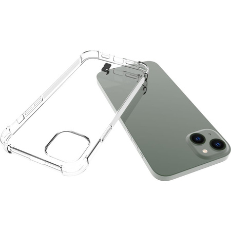 Etui + 2x szkło + obiektyw Bizon Case Clear Pack do iPhone 14 Plus, przezroczyste