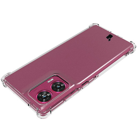 Elastyczne etui Bizon Case Salpa do Motorola Edge 50 Fusion, przezroczyste
