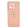 Etui Bizon Case Silicone Ring Sq do Xiaomi 13 Pro, jasnoróżowe