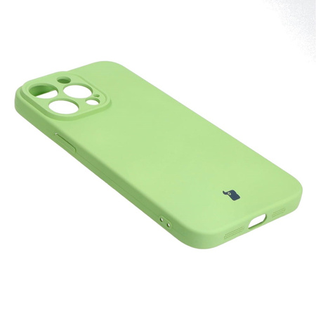 Etui Bizon Case Silicone do Apple iPhone 15 Pro Max, jasnozielone