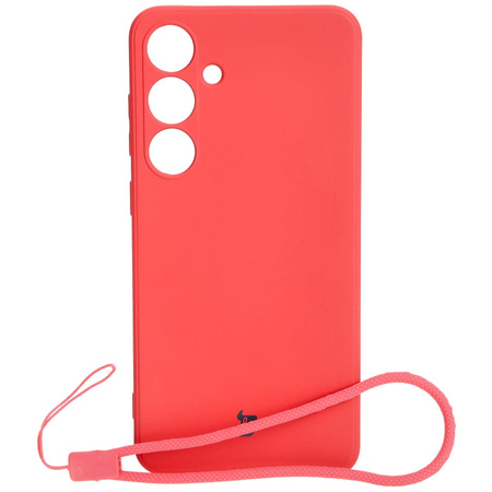 Etui Bizon Case Silicone Sq do Galaxy S24 Plus, brudny róż