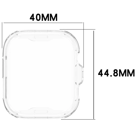 Etui z osłoną ekranu Bizon Case Watch Felipe do Huawei Watch Fit 4, przezroczyste