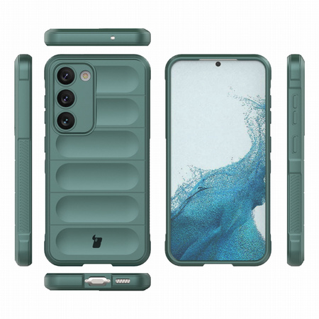Pancerne etui Bizon Case Tur do Galaxy S23, ciemnozielone