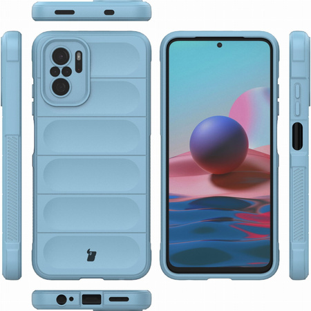 Pancerne etui Bizon Case Tur do Xiaomi Poco M5s / Xiaomi Redmi Note 10 / 10s, jasnoniebieskie