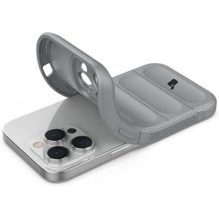 Pancerne etui Bizon Case Tur do iPhone 14 Pro, jasnoszare