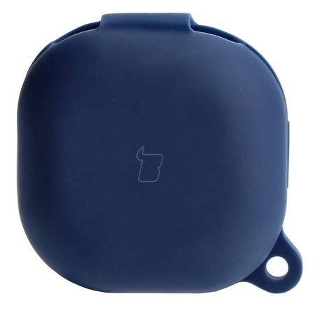 Etui Bizon Case Headphone Silicone do Galaxy Buds Live / Pro / Buds2 / Buds2 Pro / Buds FE, granatowe