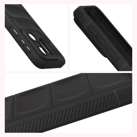 Pancerne etui Bizon Case Tur do Vivo X200 FE, czarne