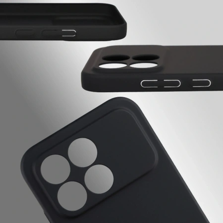 Etui Bizon Case Łupka do Xiaomi POCO F8 Pro, czarne