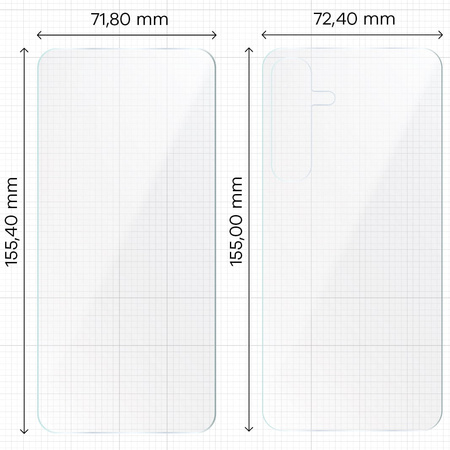 Folia hydrożelowa na tył i przód Bizon Glass Hydrogel Pack do Galaxy S24 Plus