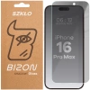 Prywatyzujące szkło hartowane Bizon Glass Clear Shadow do iPhone 16 Pro Max, przyciemniane