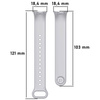 Pasek Bizon Strap Watch Dots do Xiaomi Mi Smart Band 8, jasnoszary